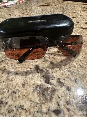 Dolce & Gabbana Brown Gradient Rimless Shield Sunglasses
